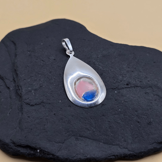 925 Sterling Silver Collet Pendants Gemstones, Seaglass & Rare UV Seaglass!